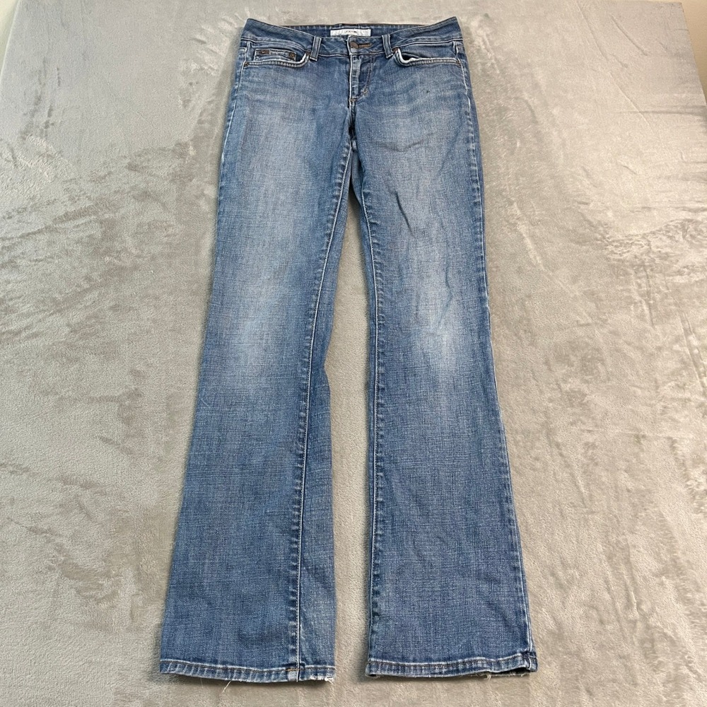 Joe's Jeans Honey Bootcut Harvey Wash Blue Denim Womens 28x34 Low Rise Western
